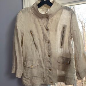 Chico’s Linen Jacket - Size 1